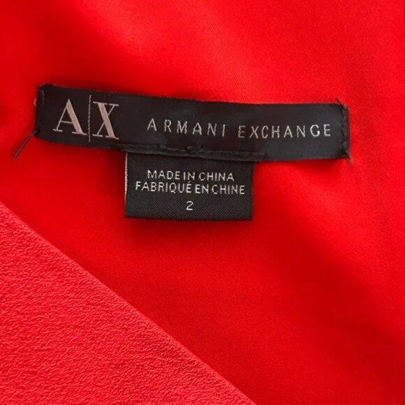 ARMANI EXCHANGE | Red Mini Dress - Picture 10 of 10